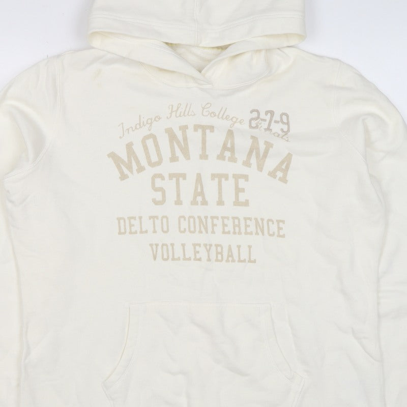 H&M LOGG Men’s Ivory XL Montana State Volleyball Graphic Pullover Hoodie