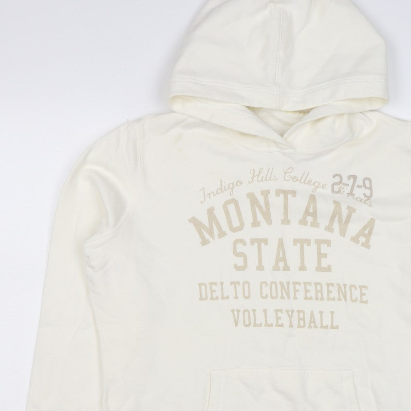H&M LOGG Men’s Ivory XL Montana State Volleyball Graphic Pullover Hoodie