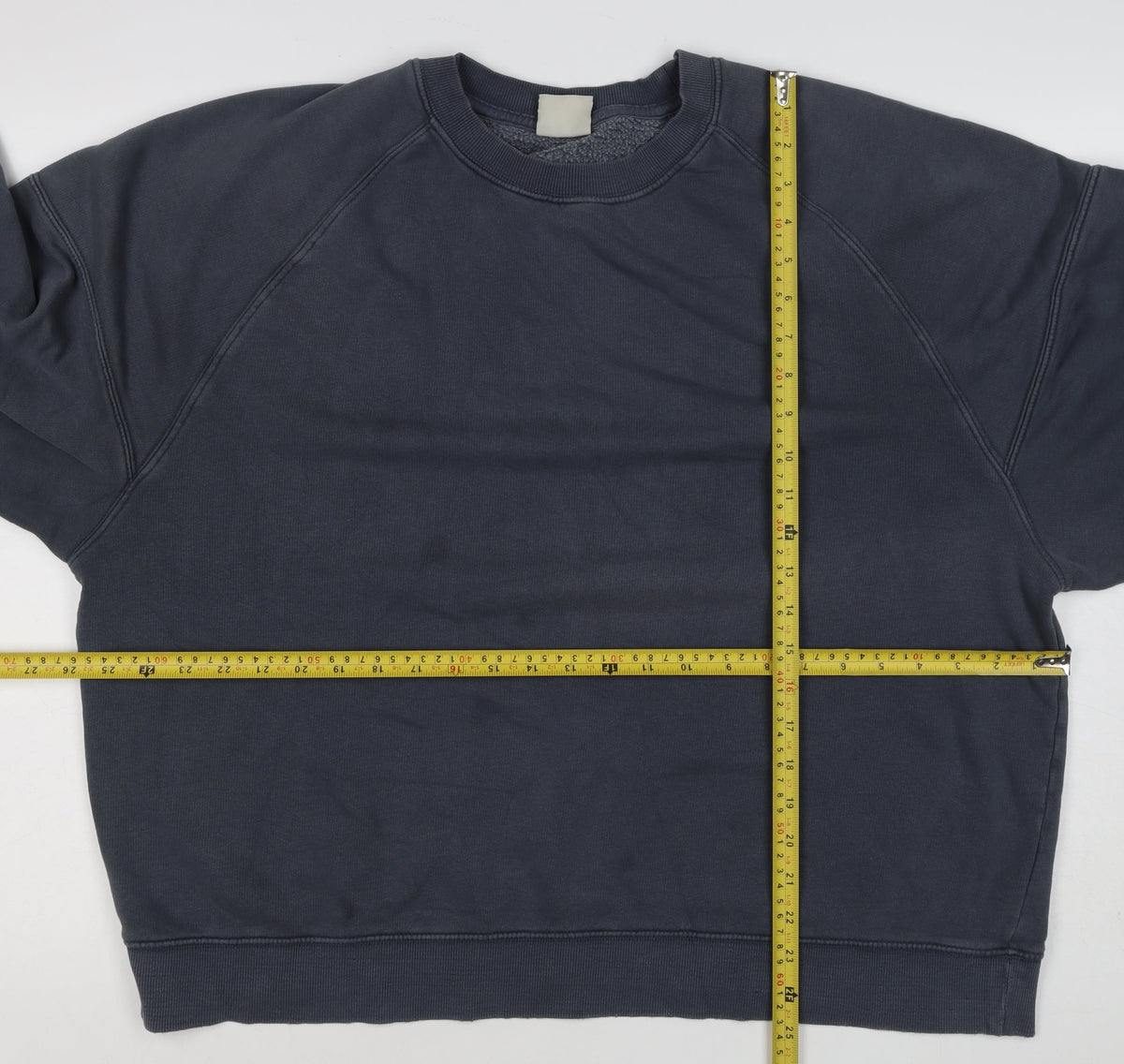 Pull&Bear Women’s Grey M Crew Neck Raglan Pullover Sweatshirt
