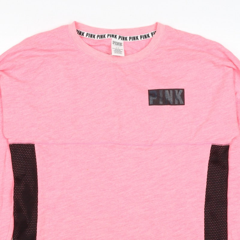 Victoria's Secret PINK Women's Pink S Petite Pullover Logo Sweatshirt