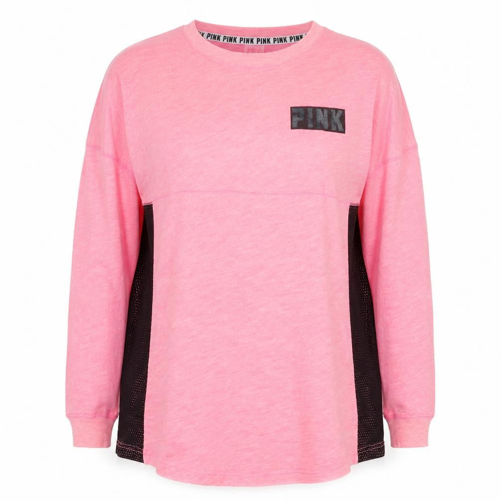 Victoria's Secret PINK Women's Pink S Petite Pullover Logo Sweatshirt
