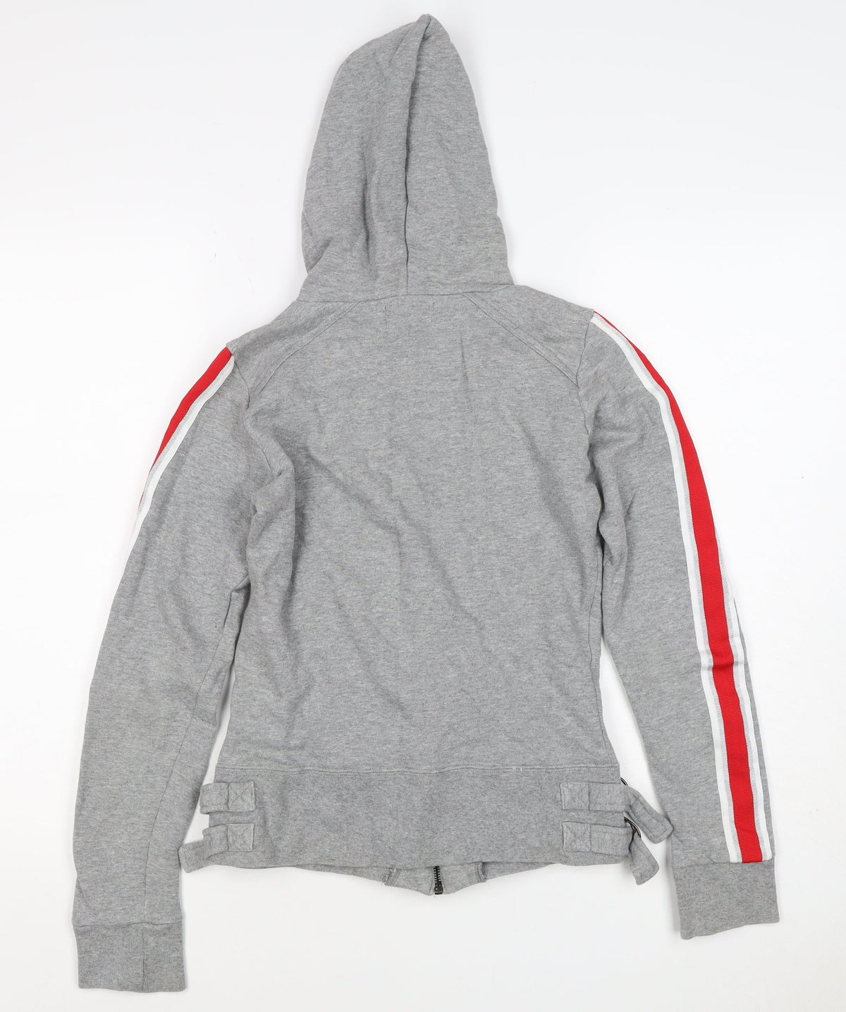 Macc Women’s Grey Size 10 Full Zip Hooded Logo Sweatshirt