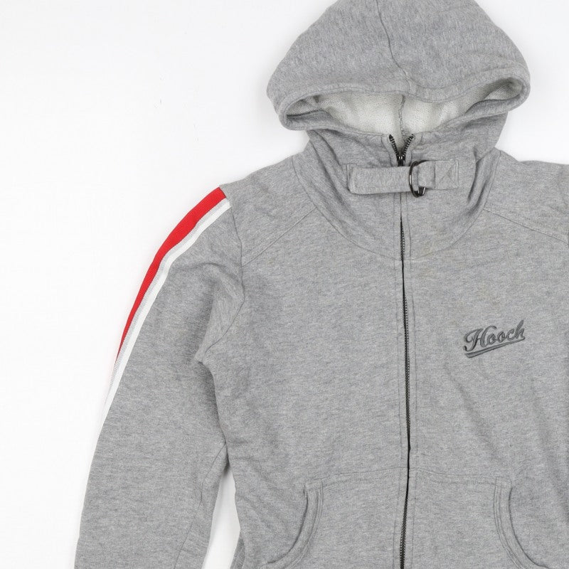Macc Women’s Grey Size 10 Full Zip Hooded Logo Sweatshirt