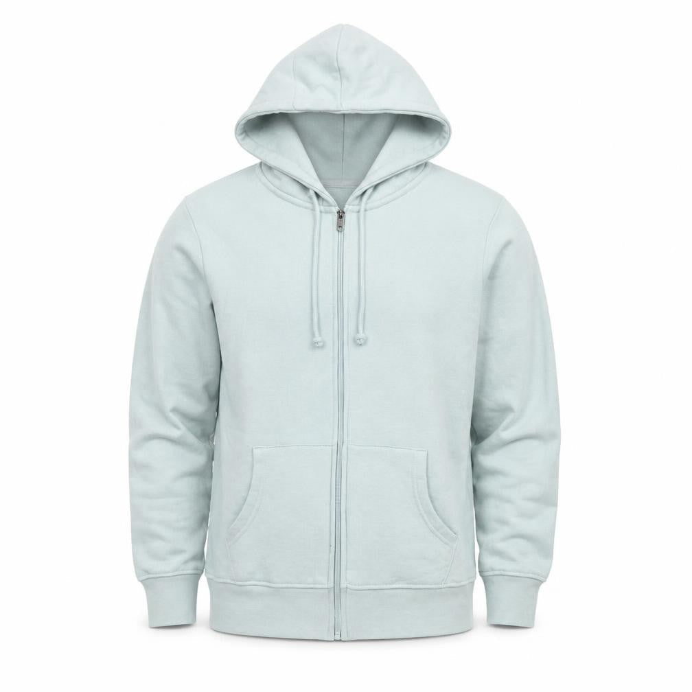 Yorkshire Trading Co. Men’s Grey M Full Zip Hooded Fleece Hoodie