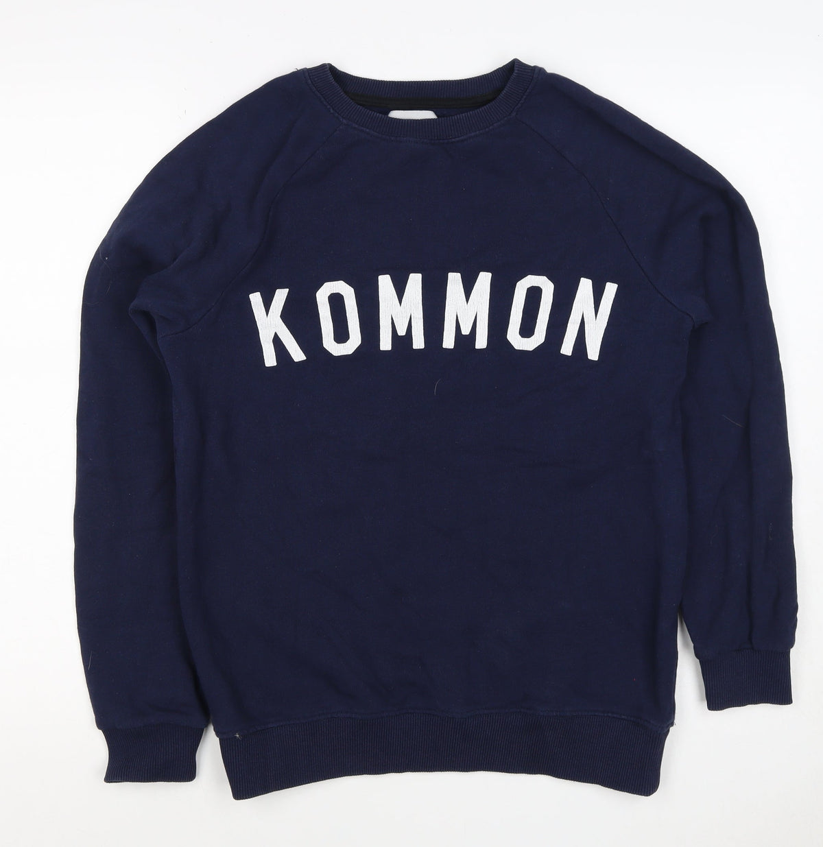 Kommon Universe Men’s Blue S Kommon Logo Graphic Crew Neck Sweatshirt