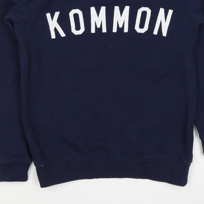 Kommon Universe Men’s Blue S Kommon Logo Graphic Crew Neck Sweatshirt