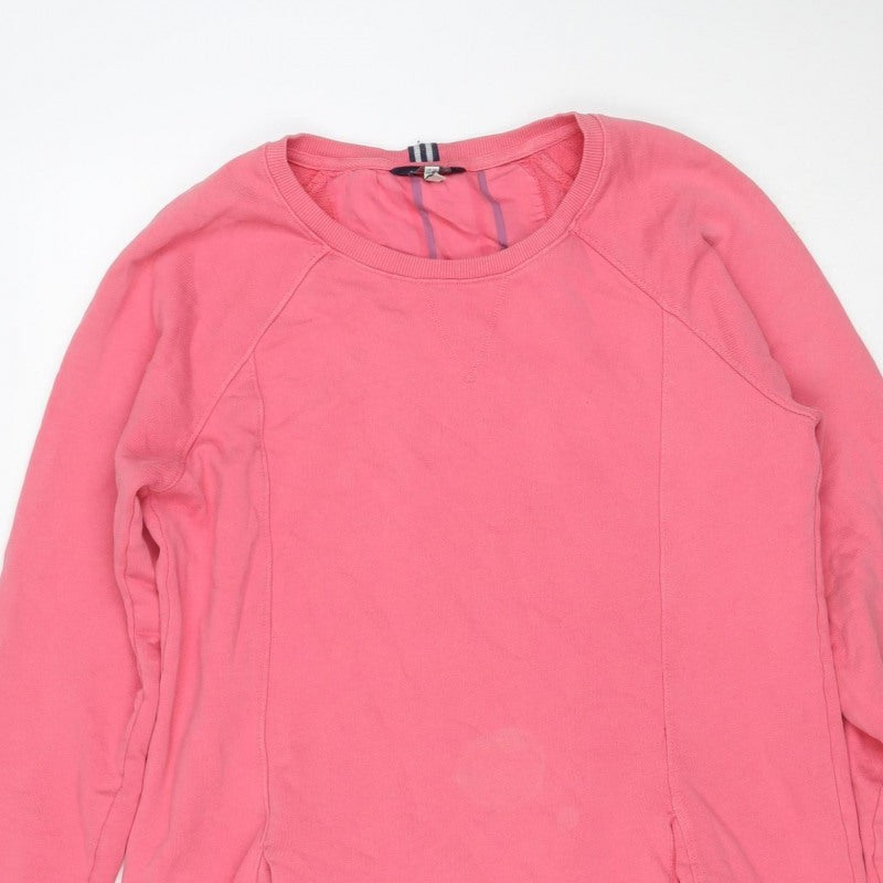 Joules Women’s Pink Size 8 Knee Length Jersey Jumper Dress Pockets