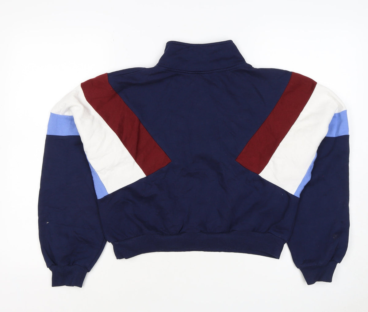 H&M Divided Women’s Multicoloured 1/4 Zip High Neck Jumper Size S