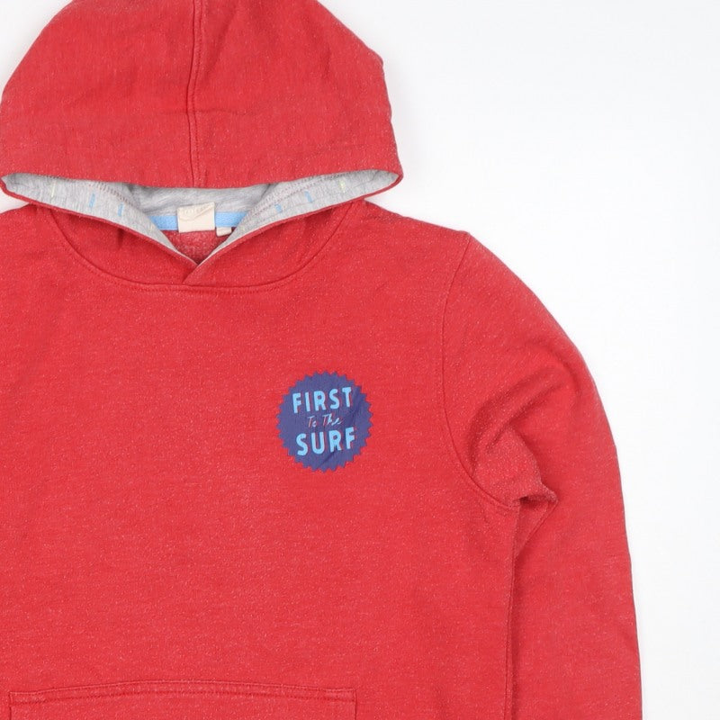 Saltrock Boys Red 11-12 Years Pullover Hoodie Surf Car Graphic