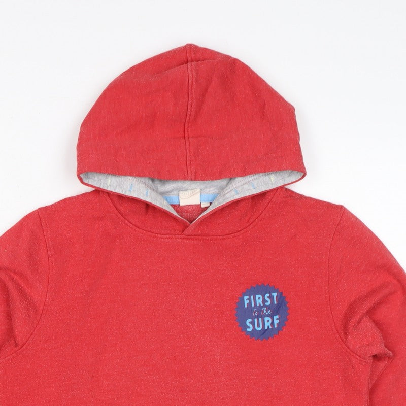 Saltrock Boys Red 11-12 Years Pullover Hoodie Surf Car Graphic