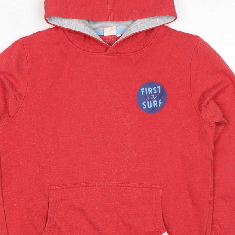 Saltrock Boys Red 11-12 Years Pullover Hoodie Surf Car Graphic