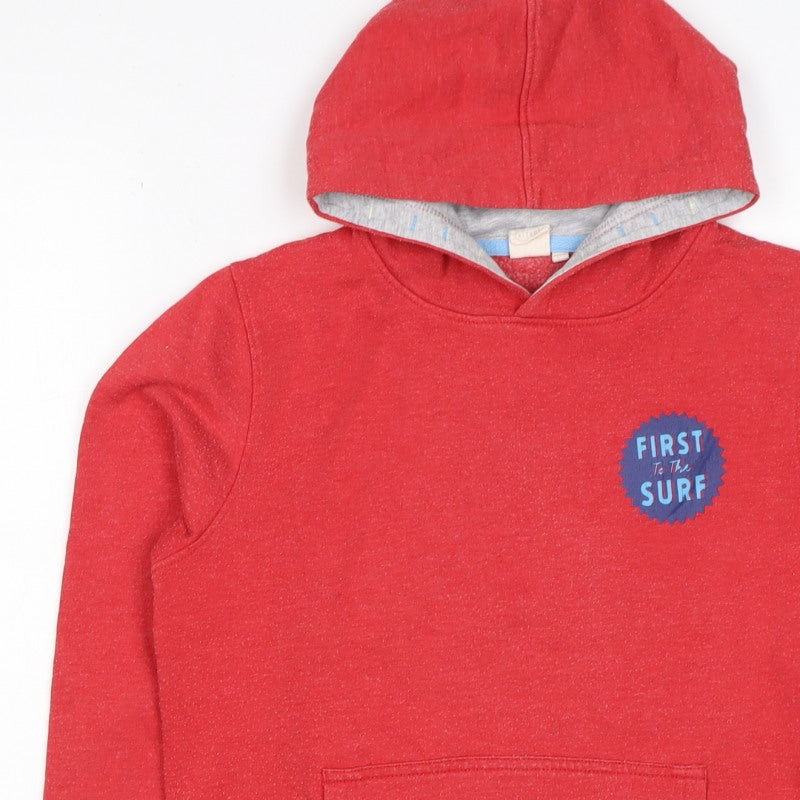 Saltrock Boys Red 11-12 Years Pullover Hoodie Surf Car Graphic