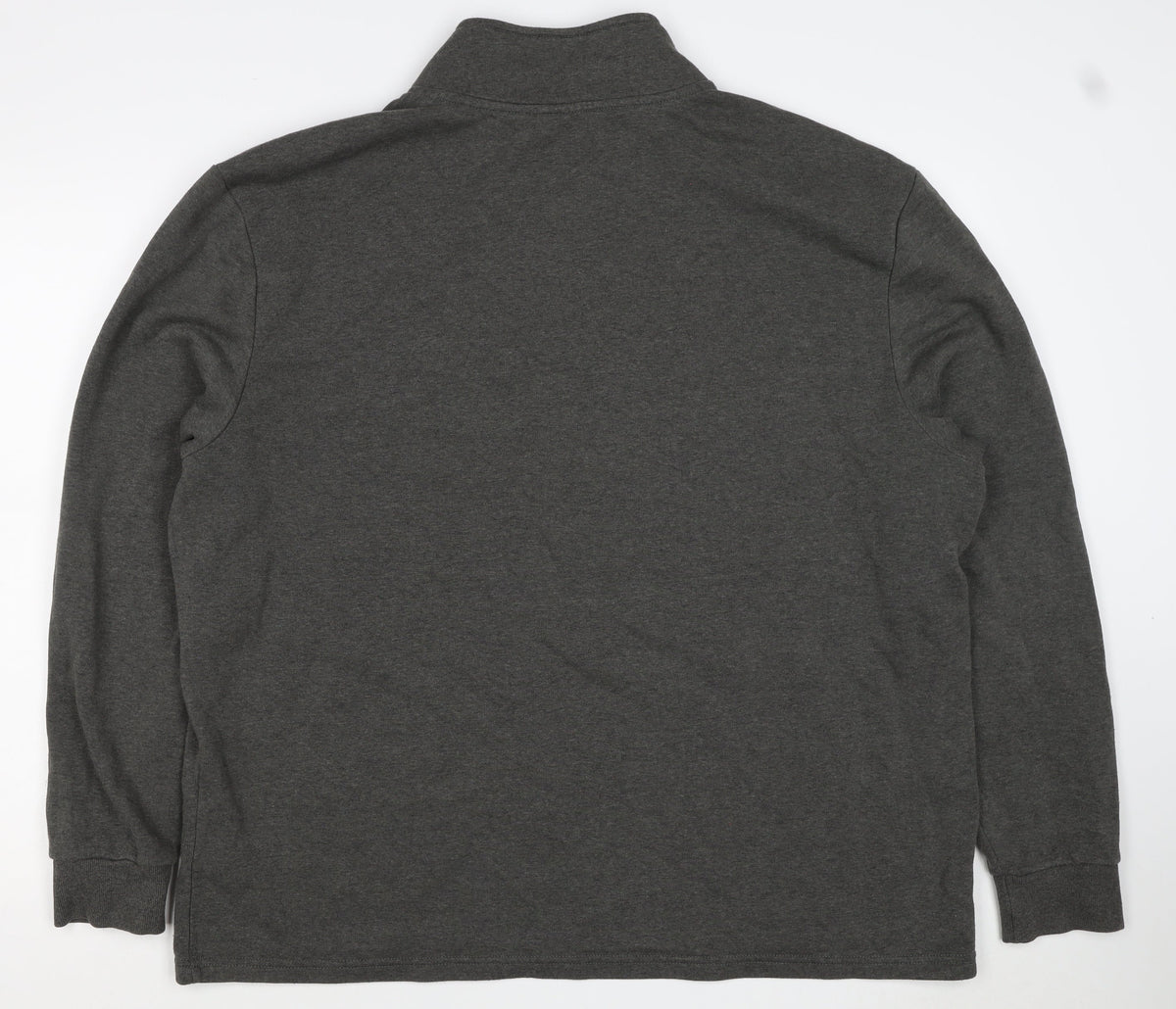 Livegy Men’s Grey XL 1/4 Zip Fleece Lined High Neck Sweatshirt NYC