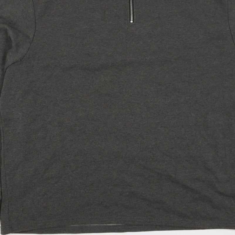 Livegy Men’s Grey XL 1/4 Zip Fleece Lined High Neck Sweatshirt NYC