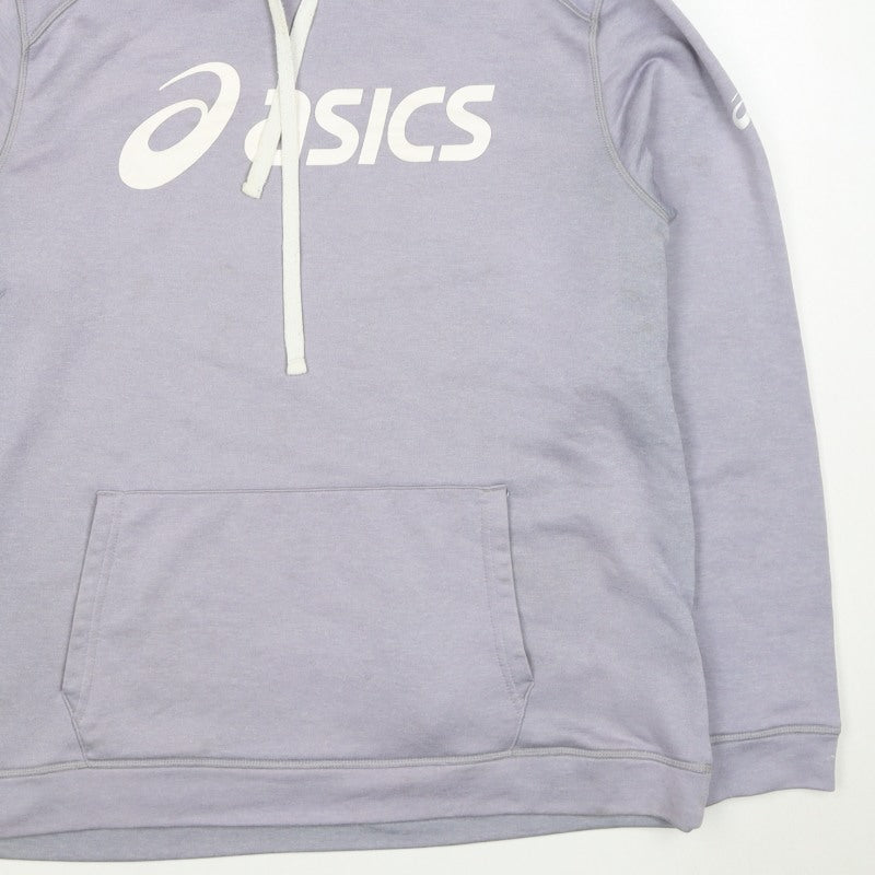 ASICS Women’s Purple XL Pullover Logo Hooded Fleece Hoodie