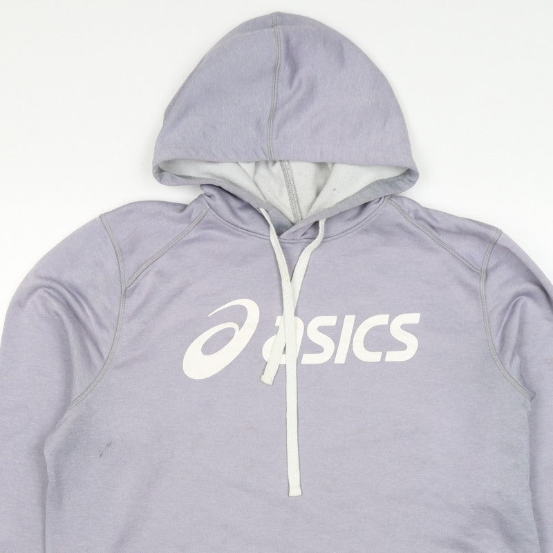 ASICS Women’s Purple XL Pullover Logo Hooded Fleece Hoodie