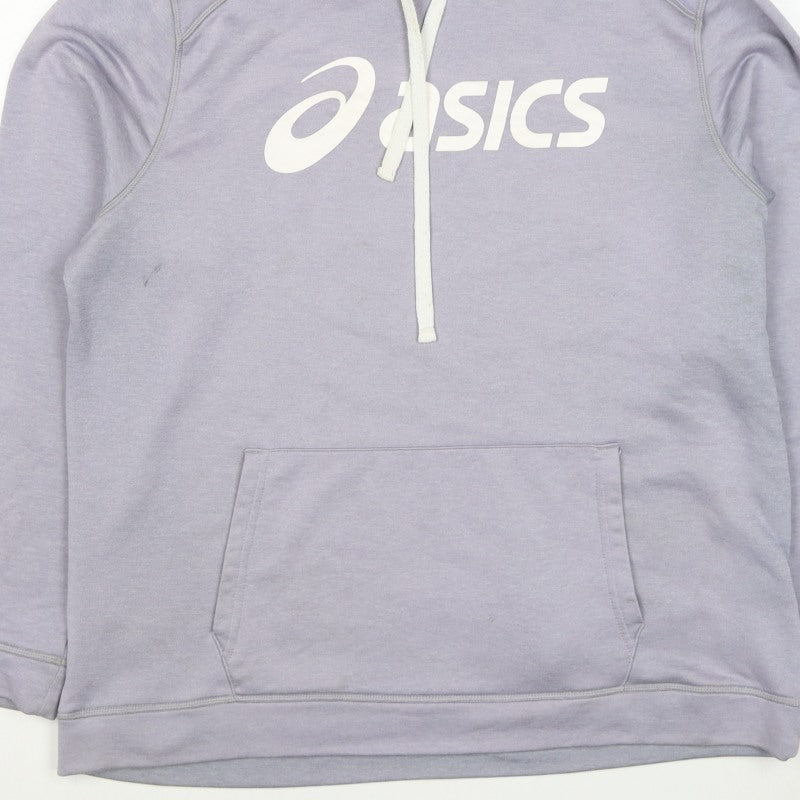 ASICS Women’s Purple XL Pullover Logo Hooded Fleece Hoodie