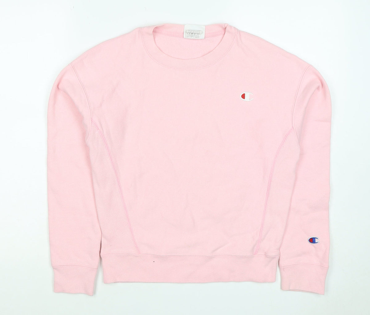 Champion Women Pink XS Reverse Weave Logo Crewneck Sweatshirt