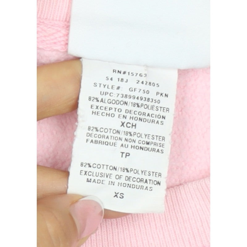 Champion Women Pink XS Reverse Weave Logo Crewneck Sweatshirt