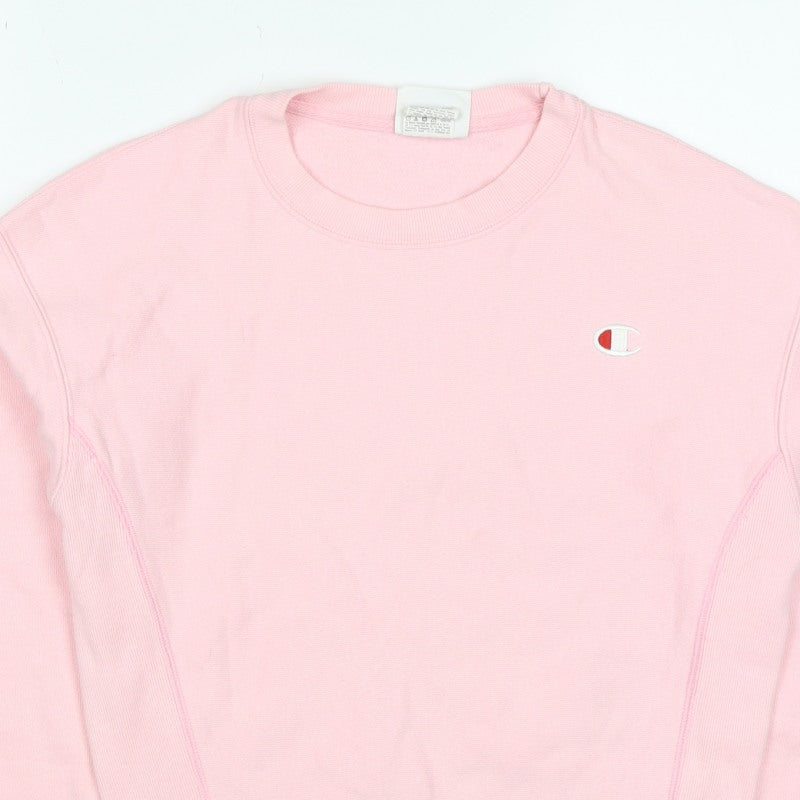 Champion Women Pink XS Reverse Weave Logo Crewneck Sweatshirt