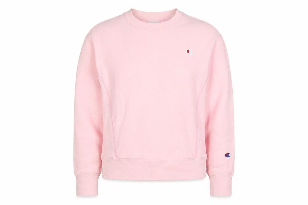 Champion Women Pink XS Reverse Weave Logo Crewneck Sweatshirt