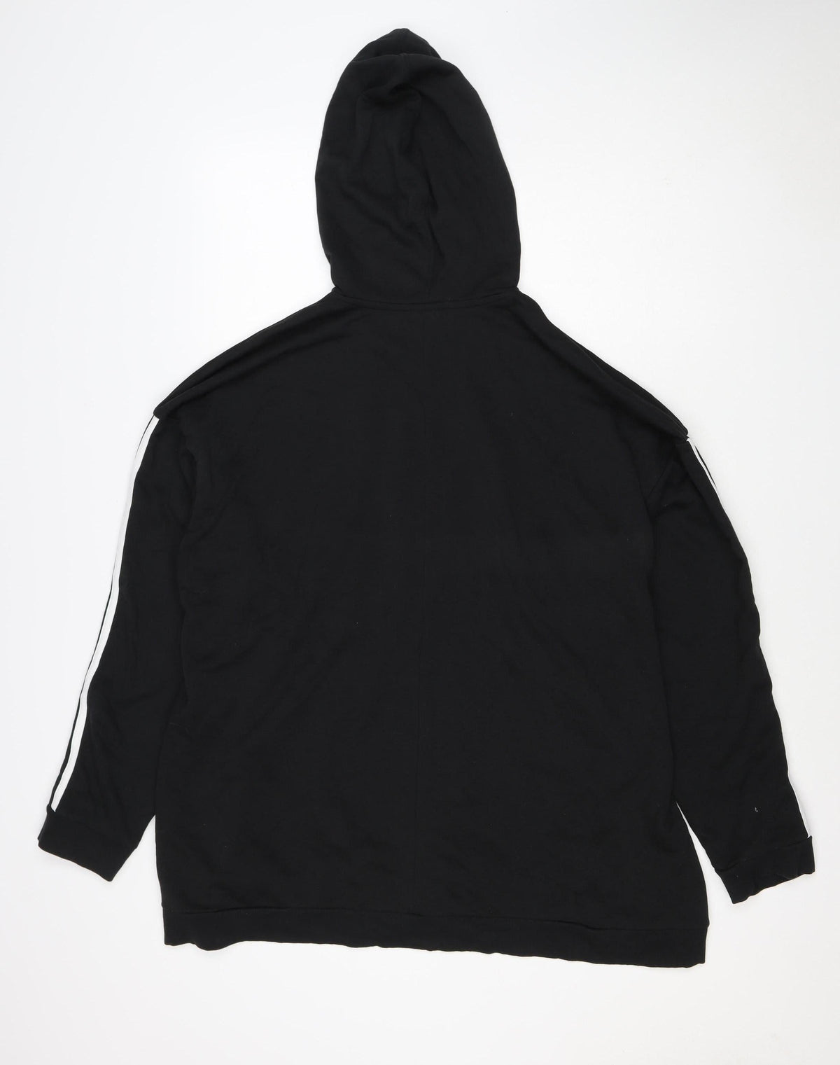 Adidas Women’s Black XL 20-22 3 Stripe Logo Pullover Hoodie