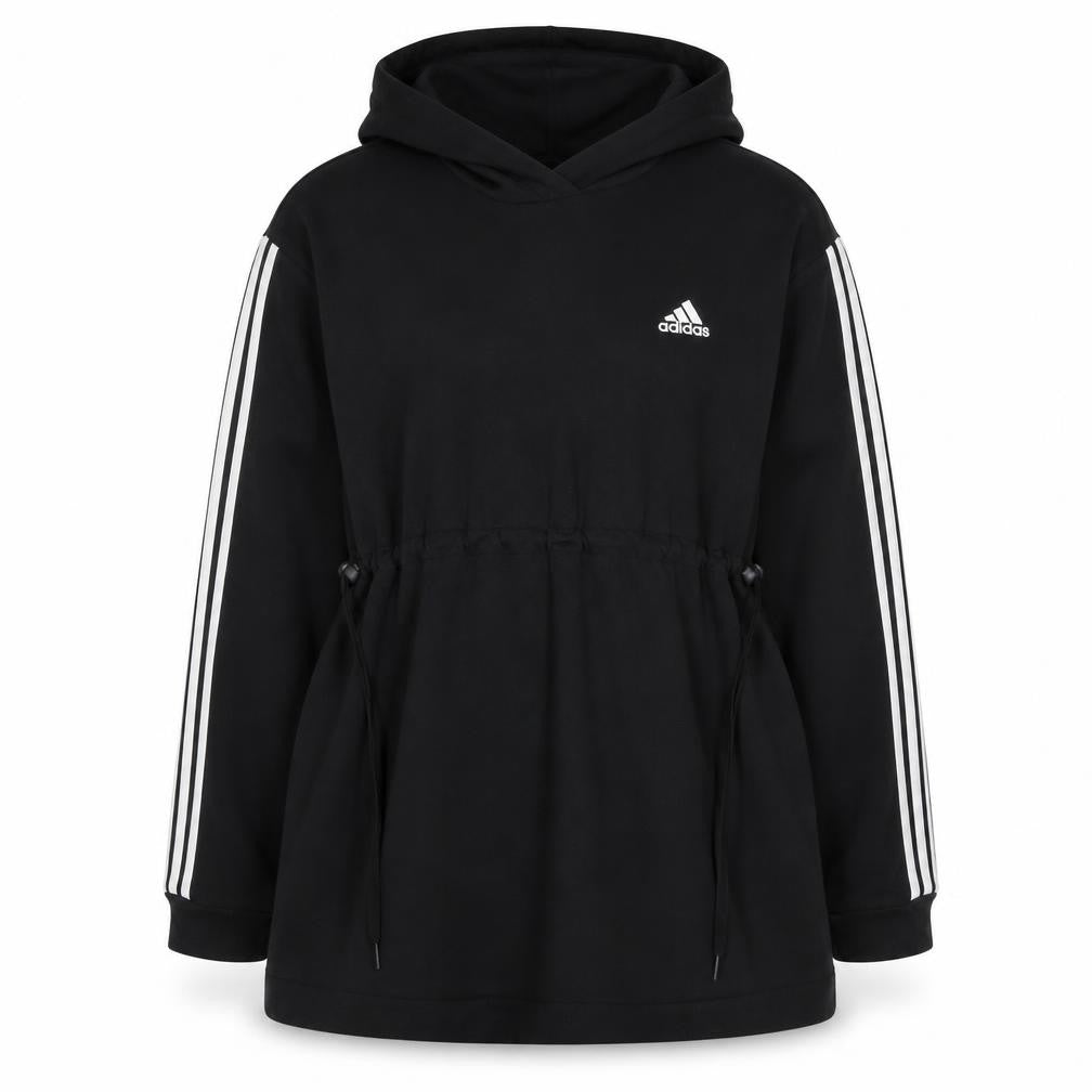 Adidas Women’s Black XL 20-22 3 Stripe Logo Pullover Hoodie