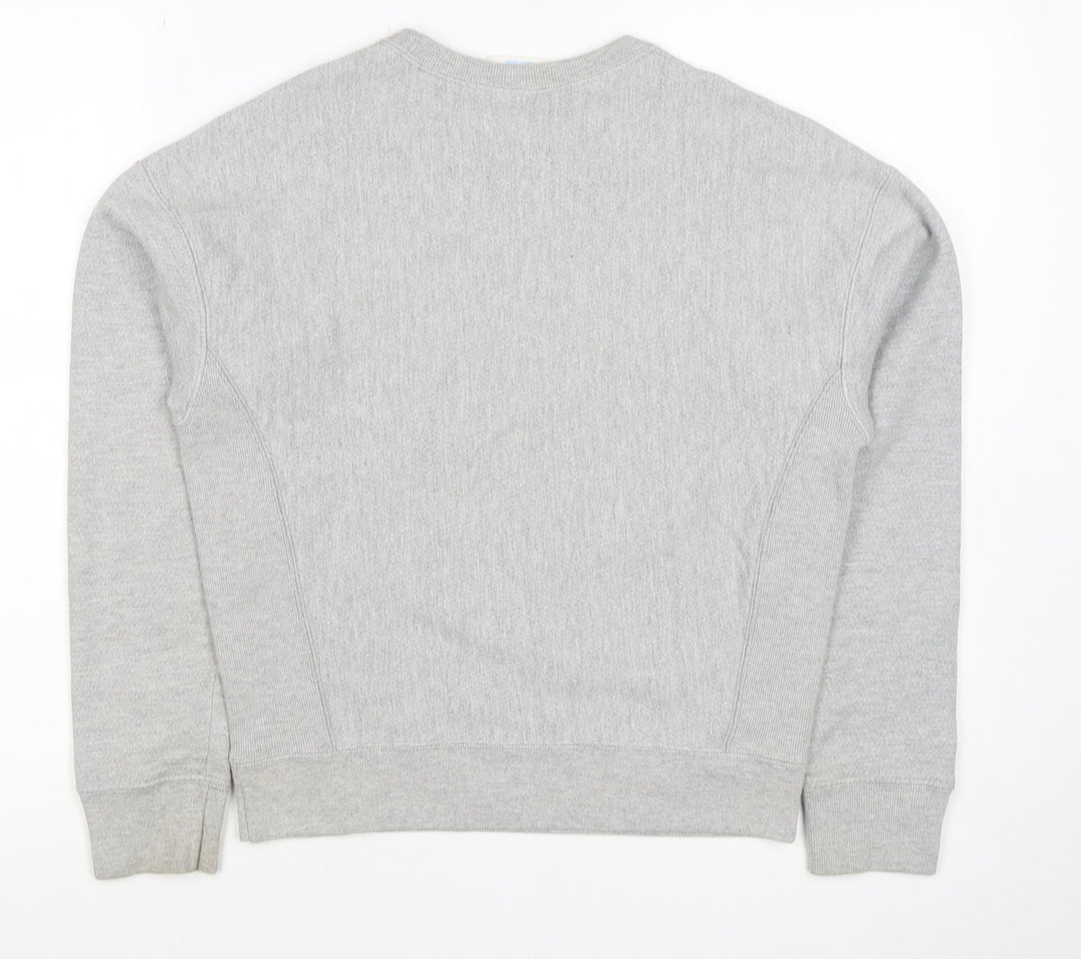 Champion Women Grey XS Reverse Weave Logo Crew Neck Pullover Sweatshirt