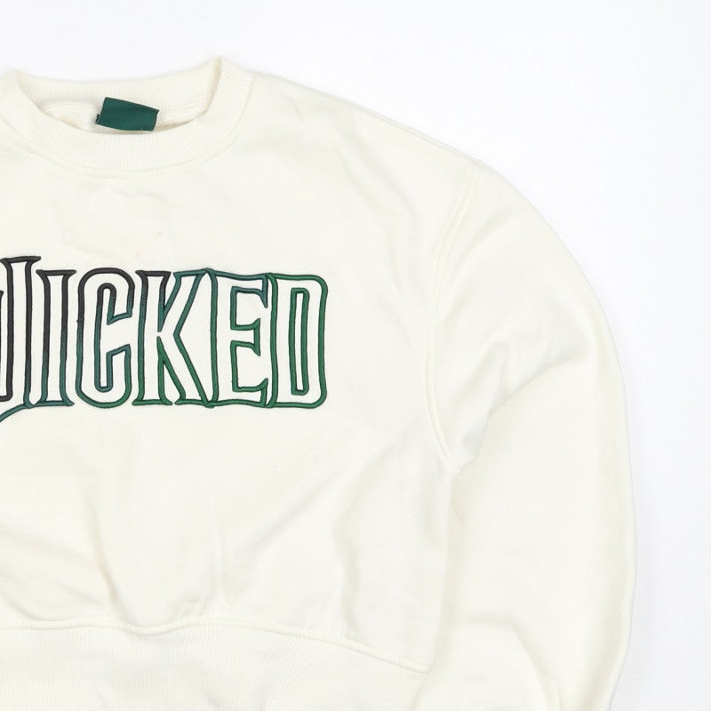 Wicked Girls Ivory Embroidered Logo Pullover Jumper 11-12 Years
