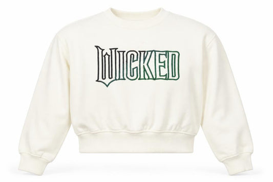 Wicked Girls Ivory Embroidered Logo Pullover Jumper 11-12 Years