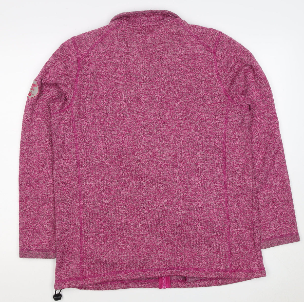 Cotton Traders Women’s Pink M Fleece Full Zip Collared Jacket