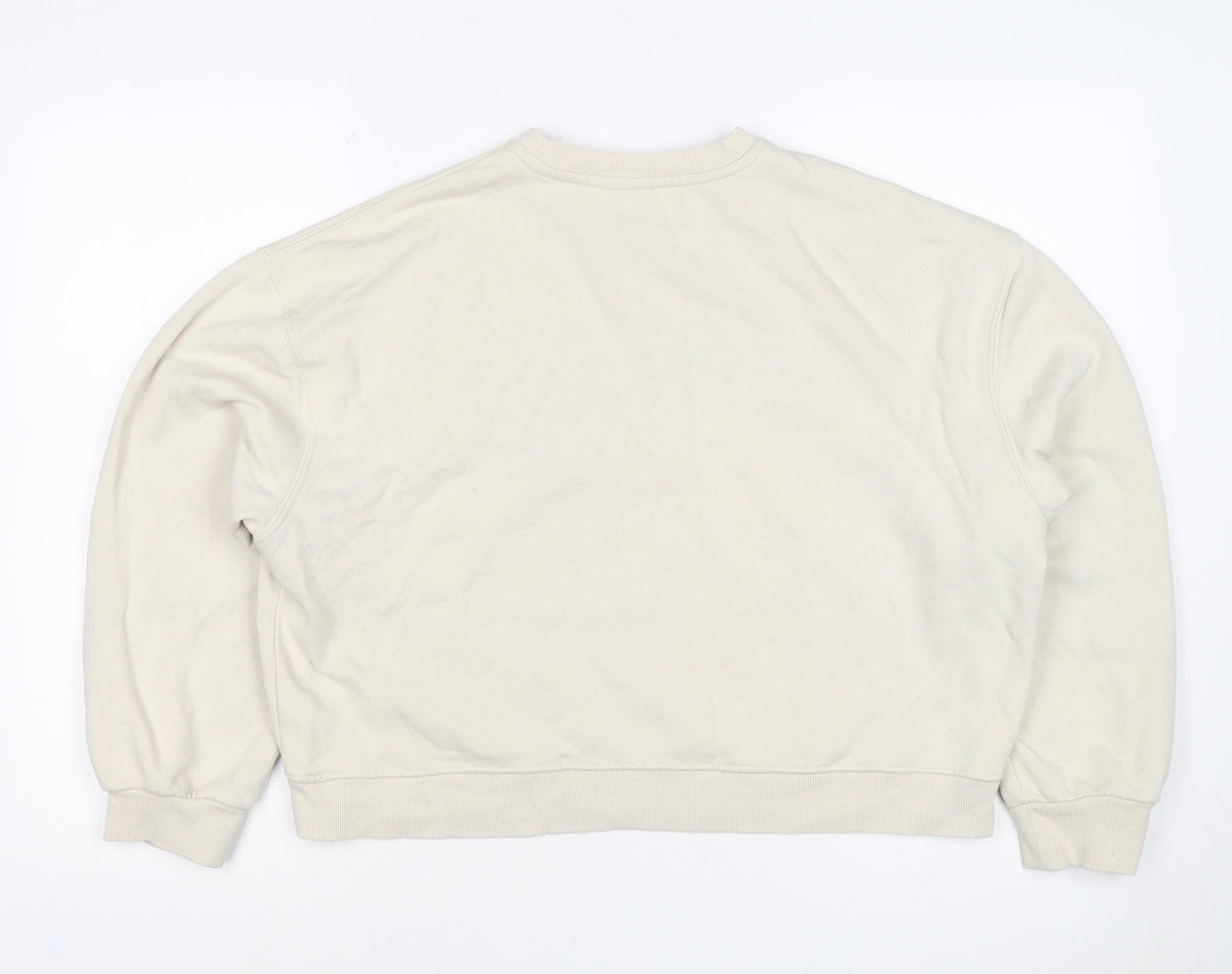 Nobody's Child Women’s Ivory M Kindness Embroidered Sweatshirt