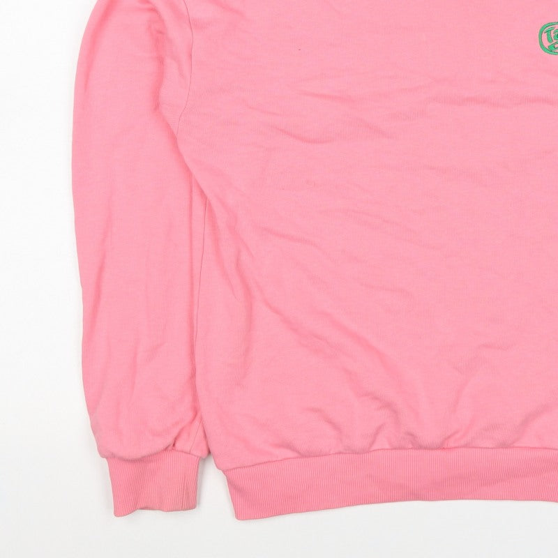 Junkyard Women’s Pink S Take Care Logo Crew Neck Sweatshirt