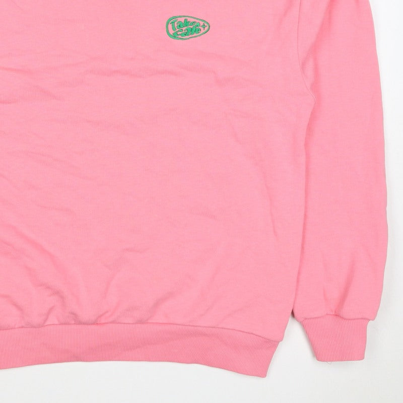 Junkyard Women’s Pink S Take Care Logo Crew Neck Sweatshirt