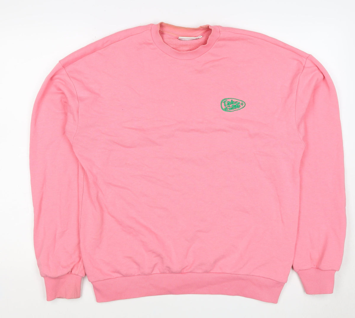 Junkyard Women’s Pink S Take Care Logo Crew Neck Sweatshirt