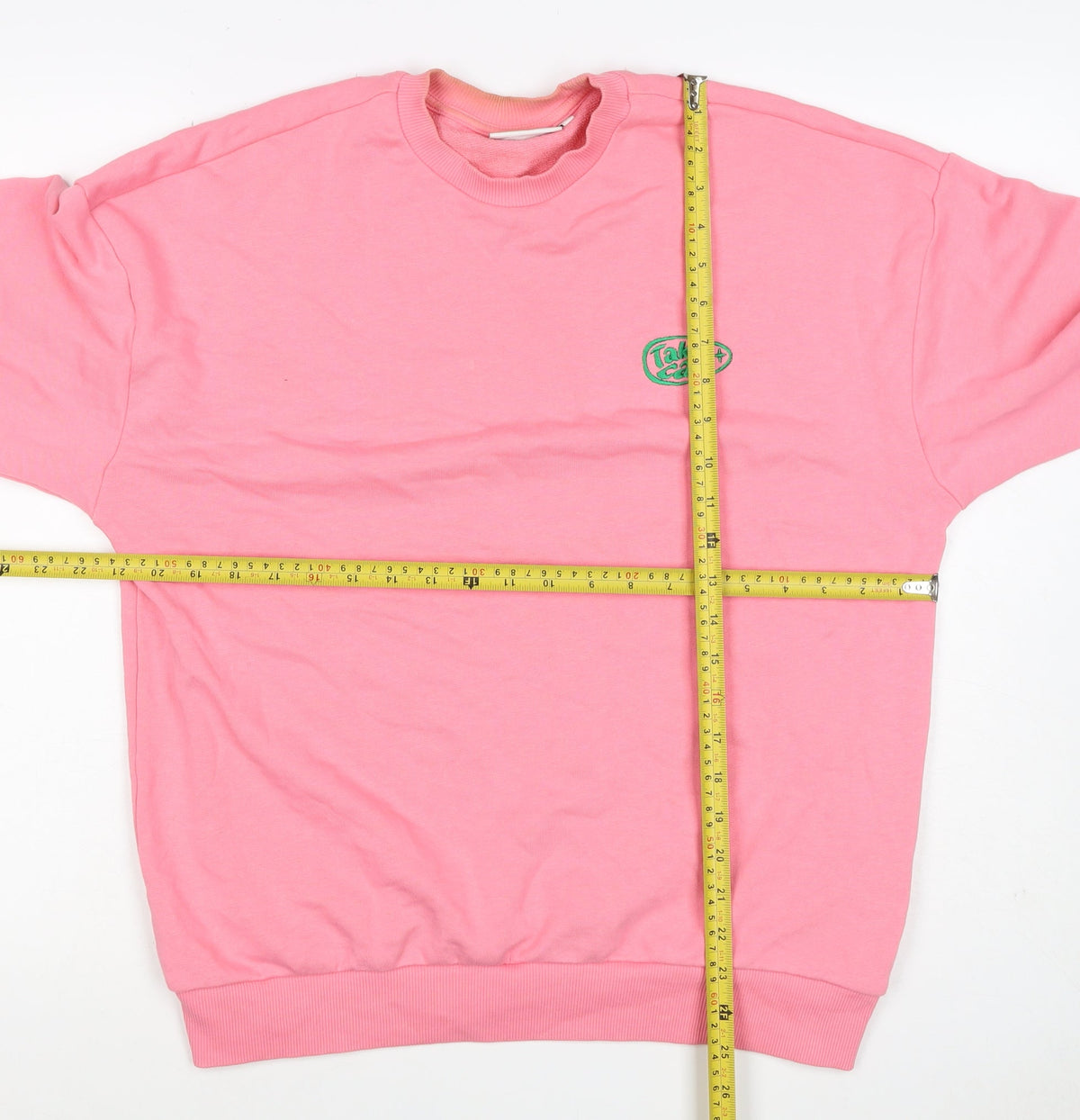 Junkyard Women’s Pink S Take Care Logo Crew Neck Sweatshirt