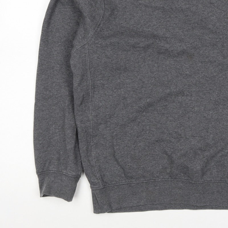 Nike Men’s Grey M Pullover Crew Neck Logo Sweatshirt