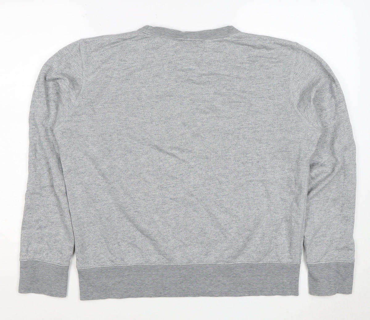 H&M Edition Men’s Grey M Crew Neck Cotton Silk Pullover Sweatshirt