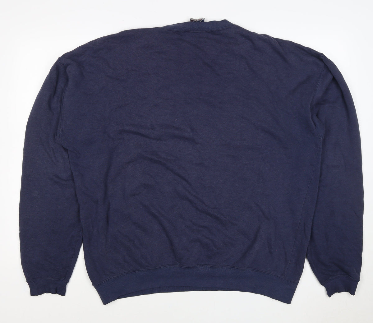 Bugle Boy Men’s Blue XL Crew Neck Embroidered Logo Pullover Sweatshirt