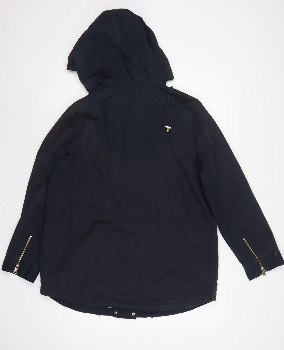 Mint Velvet Women’s Blue UK 14 Hooded Parka Cotton Jacket