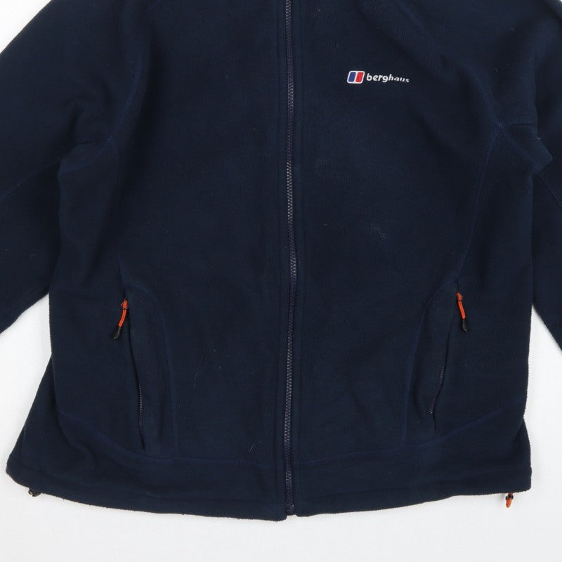 Berghaus Men’s Blue L Fleece Full Zip Outdoor Hiking Jacket