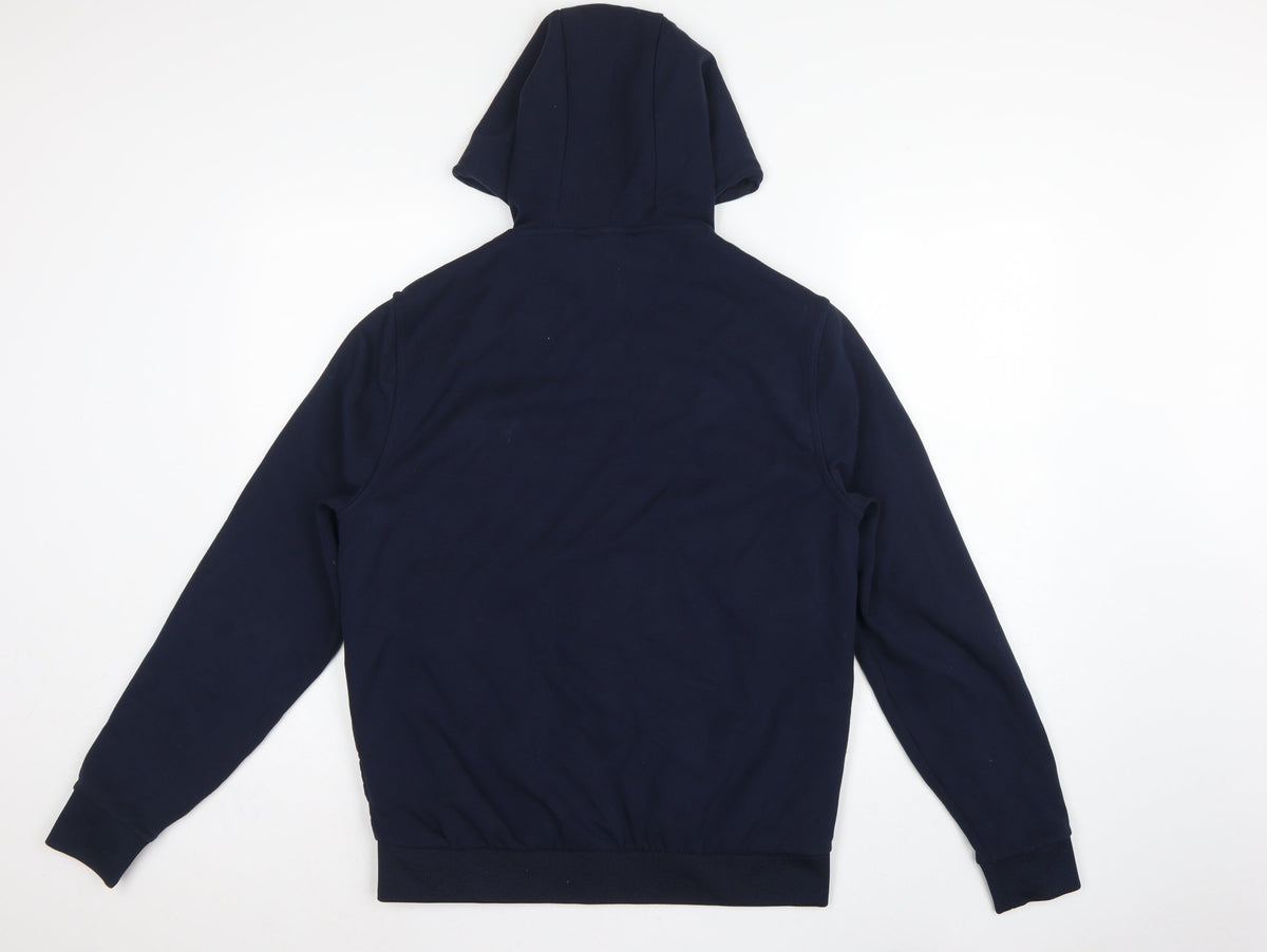 Autograph Men Navy M 38-40 Puffer Hooded Shower Resistant Jacket