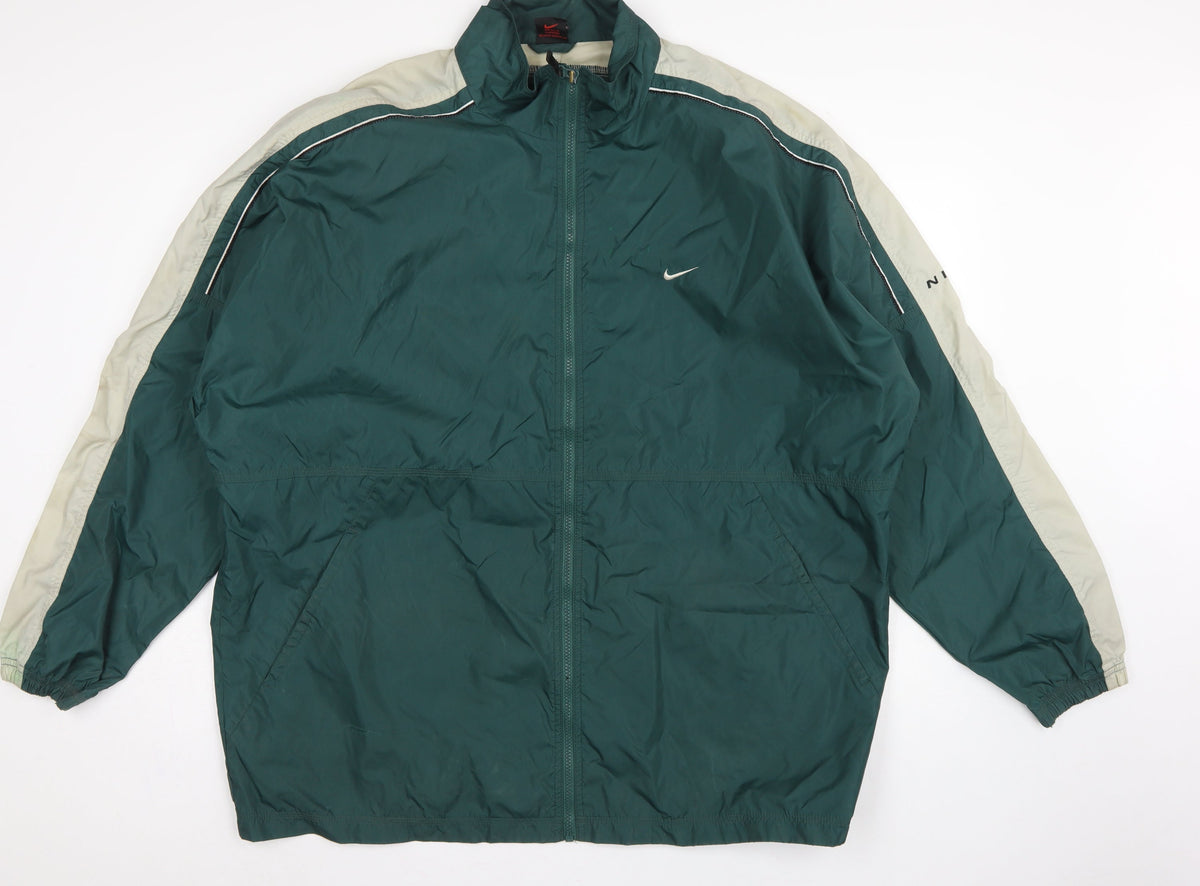 Nike Men’s Green XL Vintage Full Zip Windbreaker Jacket
