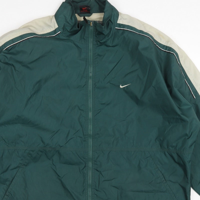 Nike Men’s Green XL Vintage Full Zip Windbreaker Jacket