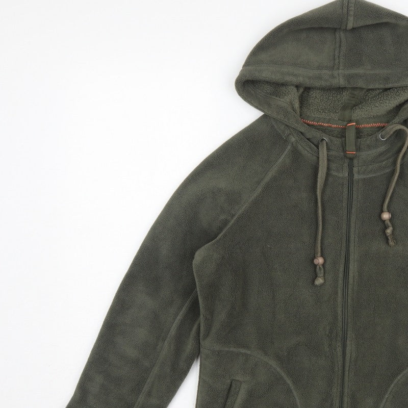 Marks and Spencer Women’s Green UK 14 Hooded Fleece Zip Jacket