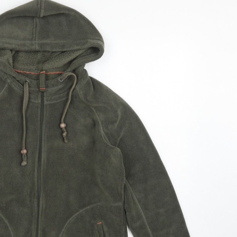Marks and Spencer Women’s Green UK 14 Hooded Fleece Zip Jacket
