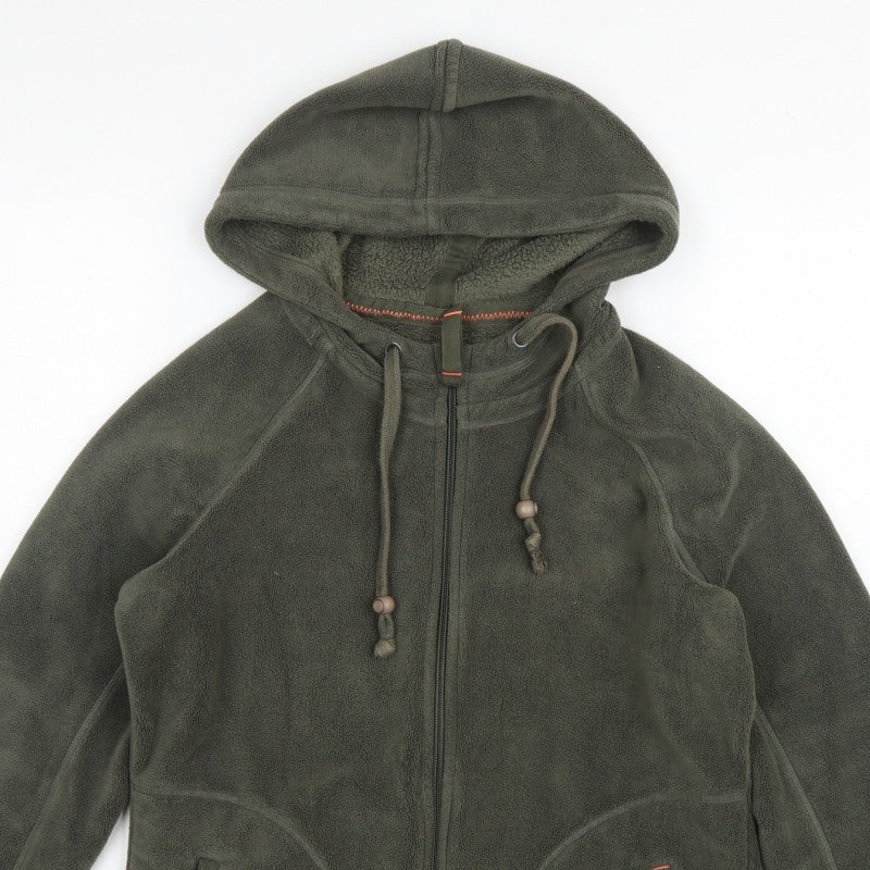 Marks and Spencer Women’s Green UK 14 Hooded Fleece Zip Jacket