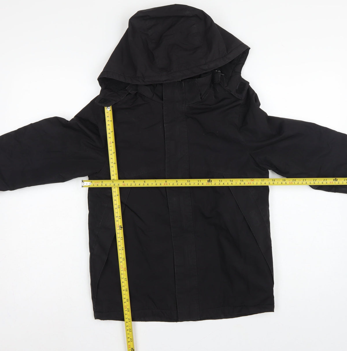 Slazenger Boys Black 11-12 Years Hooded Parka Jacket Winter Coat