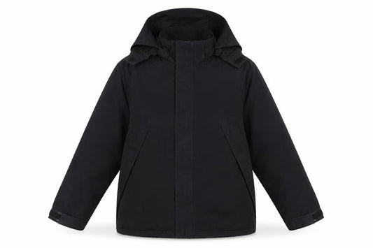 Slazenger Boys Black 11-12 Years Hooded Parka Jacket Winter Coat
