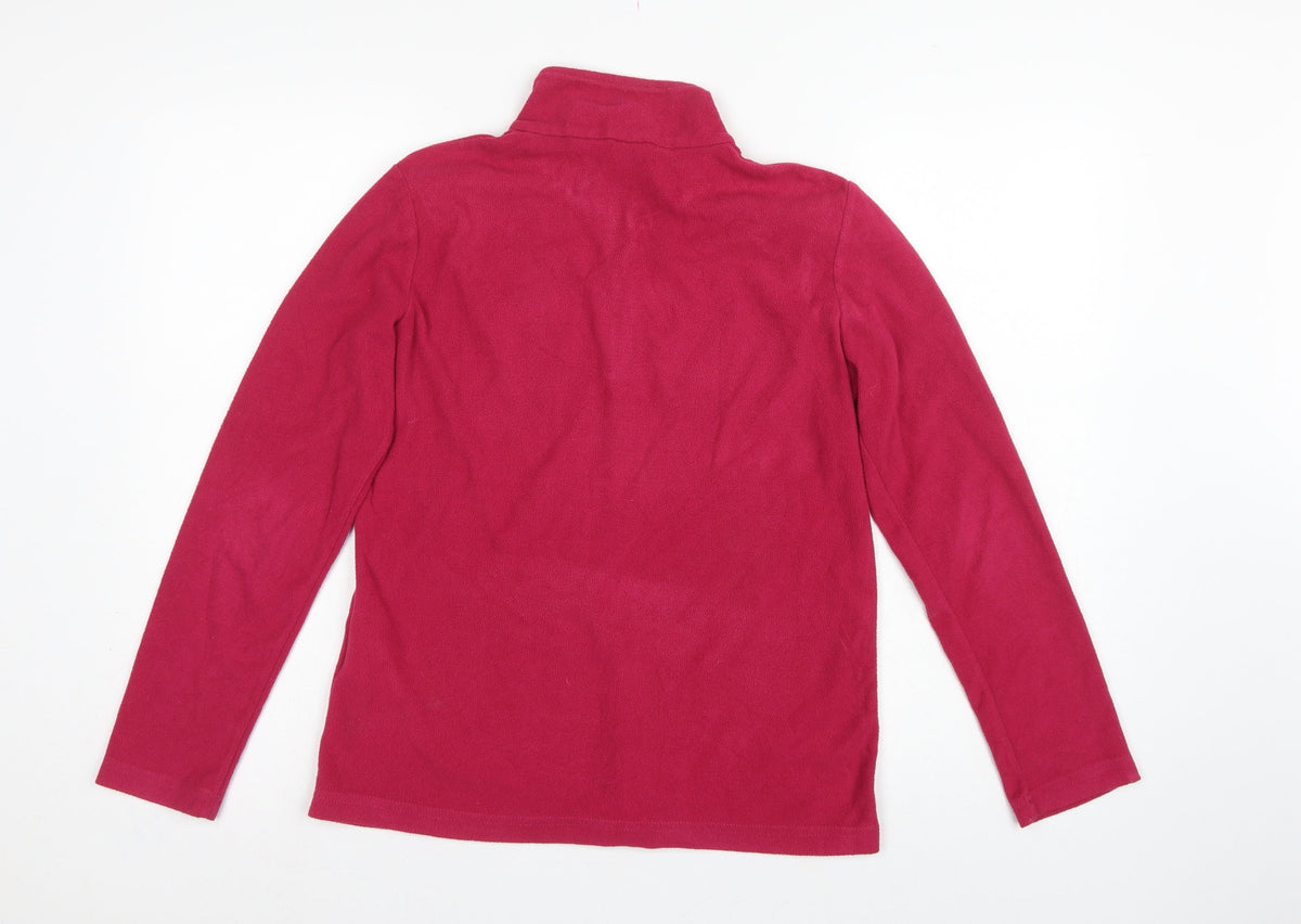 Regatta Women's Pink UK 4 Pullover 1/4 Zip Fleece Sweatshirt